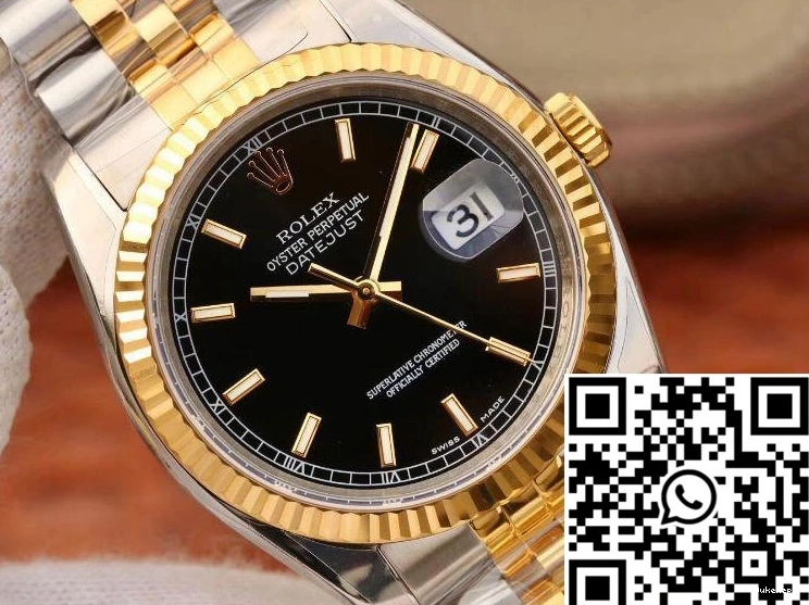 AR Factory Datejust 36mm Dial Black Rolex 126233 0124